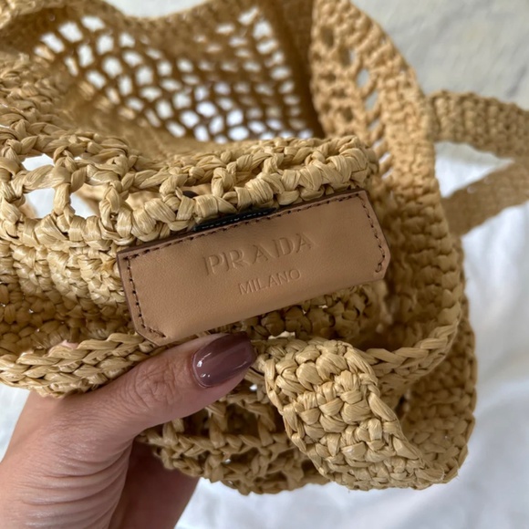 Authentic Prada Crochet Tote Bag - Picture 7 of 7